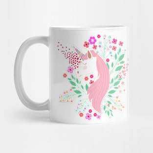 Floral Unicorn Mug